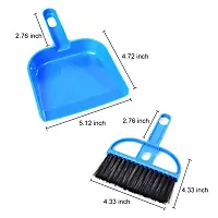 Multipurpose Plastic Mini Supdi Dustpan and Brush Broom Cleaning Set-thumb3