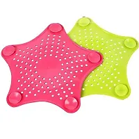 Multicolor Hair Catcher Durable Silicone Hair Stopper Shower Drain Covers Easy to Install and Clean for Bathroom Bathtub and Kitchen Sink (Pack of 1)-thumb3