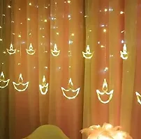 10 Diya 138 LED Curtain String Lights-thumb1