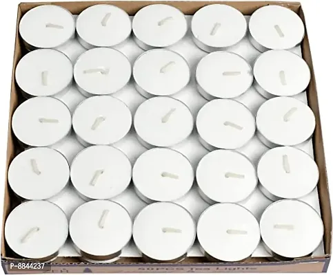 Tealight White Candles Pack Of 50 Black Box