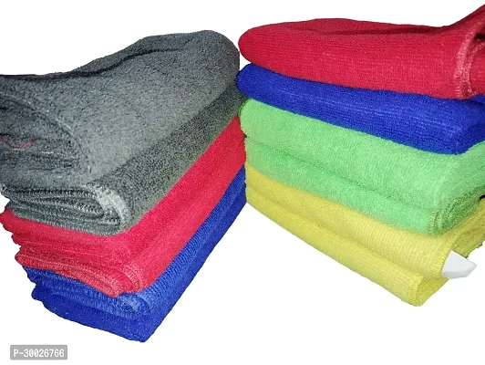 Solid Plain Cotton Towel|Napkin|Hand Towel|16*16 inch|Pack of 12 pcs