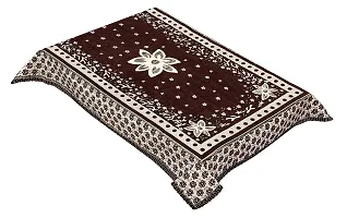 LUXURY CRAFTS Attractive  Beautiful Design Chenille 4 Seater(36x54 inches) Center Table Cover (Coffee)-thumb1