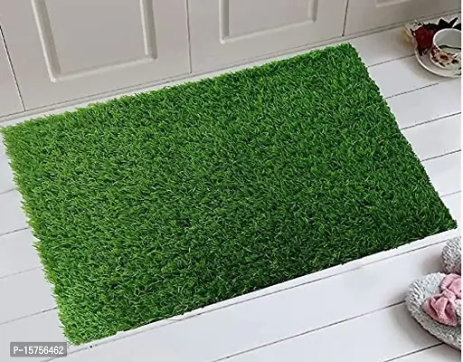 LUXURY CRAFTS Artificial Grass Door Mat for Home,Office,Bedroon,Kitchen,etc.(16x24 inches)(Green)- Pack of 1-thumb0