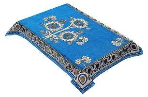 LUXURY CRAFTS Attractive Design Chenille 4 Seater(36x54 inches) Center Table Cover (Firoji)-thumb1