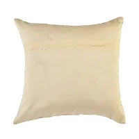 LUXURY CRAFTS Luxurious Chenille Cushion Cover, 16x16 inches or 40x40 cms (Pack of 5) (Beige)-thumb3