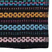 LUXURY CRAFTS Cotton Weaved Reversible Door Mat for Home Entrance or Outdoor -Set of 3 (Size- 38 X 57 cms)- Multicolor-thumb1