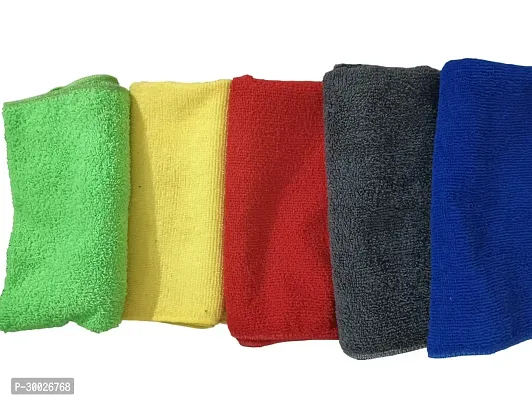 Solid Plain Cotton Towel|Napkin|Hand Towel|16*16 inch|Pack of 12 pcs