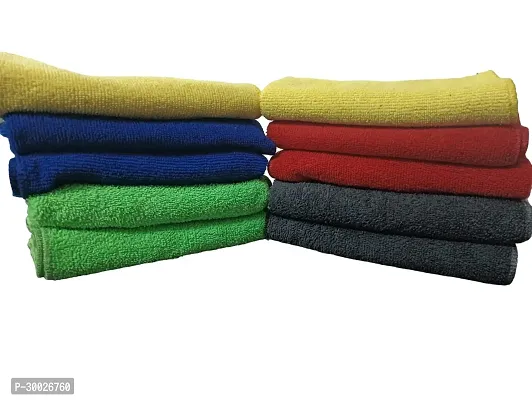 Solid Plain Cotton Towel|Napkin|Hand Towel|16*16 inch|Pack of 12 pcs-thumb0