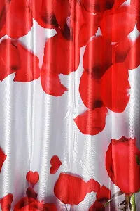 LUXURY CRAFTS Eyelet Digital Rose Printed Polyester Door Curtain (4x7 feet) (Multicolor)- Pack of 1-thumb1