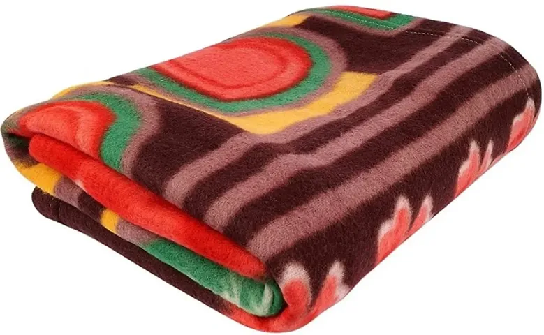 Luxury Crafts All Season Miltipurpose Polar Fleece warm  Single Bed Blanket/Light Weight Blanket(Multi)-1 piece
