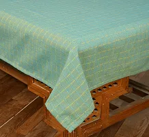 CRAFTS Luxurious Attractive Design Cotton 4 Seater Center Table Cover ,Size-36x54 inches -Green-thumb1