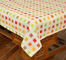 LUXURY CRAFTS Luxurious Attractive Design Cotton 4 Seater Center Table Cover ,Size-36x54 inches -Multicolored-thumb2