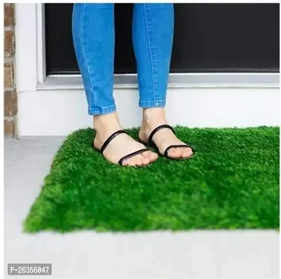 •	Luxury Craft Artificial Grass Mat  Multipurpose Use for Floor /Door/ Mat in Home /Kitchen /Office Entrance Mats ,Size-16x24 Inch or 40x60 cms,(Pack of 3)- Green-thumb2