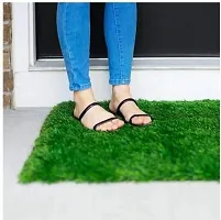 Luxury Craft Artificial Grass Mat  Multipurpose Use for Floor /Door/ Mat in Home /Kitchen /Office Entrance Mats ,Size-16x24 Inch or 40x60 cms,(Pack of 5)- Green-thumb3