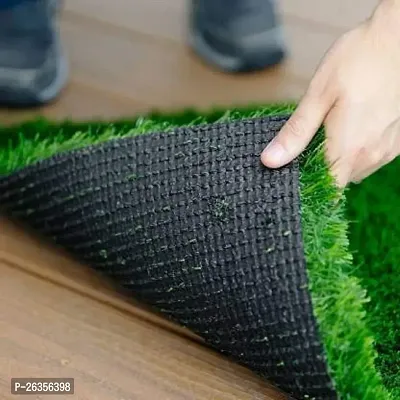 Luxury Craft Artificial Grass Mat  Multipurpose Use for Floor /Door/ Mat in Home /Kitchen /Office Entrance Mats ,Size-16x24 Inch or 40x60 cms,(Pack of 5)- Green-thumb5