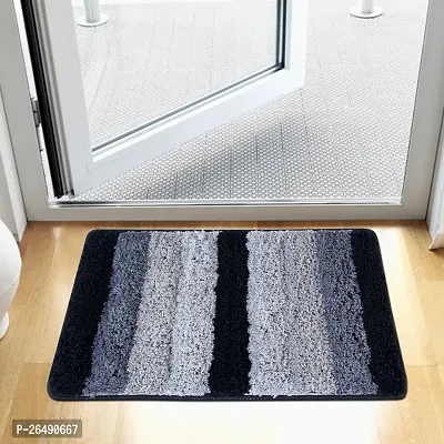 LUXURY CRAFTS Multipurpose Super Soft Microfiber Ultra Water Absorbent Anti Slip Bathmat cum Doormat|Doormat|Door Entrance Mat (40 cm x 60 cm)(Pack of 1)-Multi
