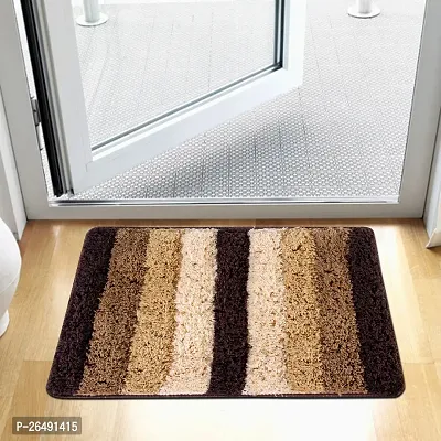 LUXURY CRAFTS Multipurpose Super Soft Microfiber Ultra Water Absorbent Anti Slip Bathmat cum Doormat|Doormat|Door Entrance Mat (40 cm x 60 cm)(Pack of 1)-Multi