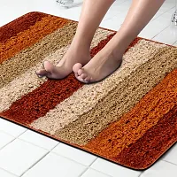 LUXURY CRAFTS Multipurpose Super Soft Microfiber Ultra Water Absorbent Anti Slip Bathmat cum Doormat|Doormat|Door Entrance Mat (40 cm x 60 cm)(Pack of 1)-Rust-thumb2