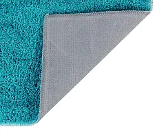 LUXURY CRAFTS Multipurpose Super Soft Microfiber Ultra Water Absorbent Anti Slip Bathmat cum Doormat|Doormat|Door Entrance Mat (40 cm x 60 cm)(Pack of 1)-Sky Blue-thumb3