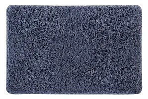 LUXURY CRAFTS Multipurpose Super Soft Microfiber Ultra Water Absorbent Anti Slip Bathmat cum Doormat|Doormat|Door Entrance Mat (40 cm x 60 cm)(Pack of 1)-Grey-thumb3