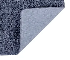 LUXURY CRAFTS Multipurpose Super Soft Microfiber Ultra Water Absorbent Anti Slip Bathmat cum Doormat|Doormat|Door Entrance Mat (40 cm x 60 cm)(Pack of 1)-Grey-thumb1