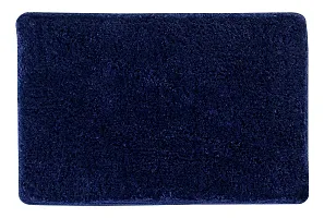 LUXURY CRAFTS Multipurpose Super Soft Microfiber Ultra Water Absorbent Anti Slip Bathmat cum Doormat|Doormat|Door Entrance Mat (40 cm x 60 cm)(Pack of 1)-Blue-thumb2