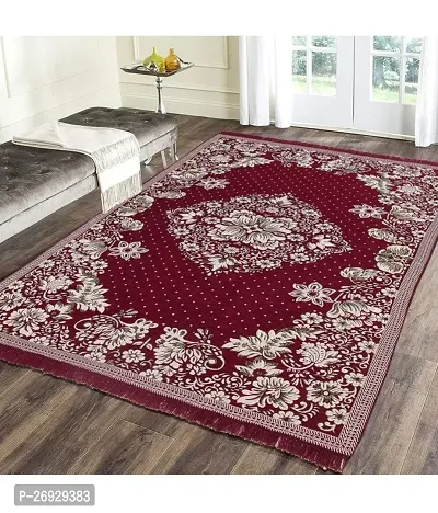 Luxury Crafts Cotton Carpet Size-4x6 Feet(Pack of 2) (Maroon)-thumb0