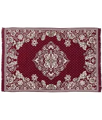 Luxury Crafts Cotton Carpet Size-4x6 Feet(Pack of 2) (Maroon)-thumb1