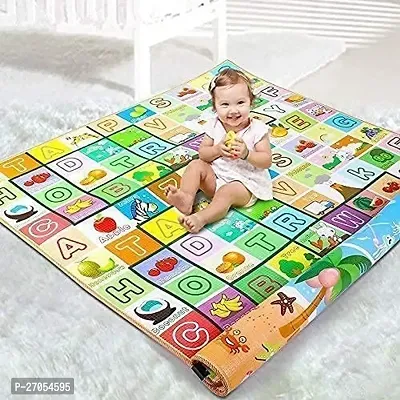Luxury Craft Alphabet Baby Play Mat Double Sided Water Proof, Learning Floor Carpet Gym Mat for Crawling Baby/Infant/Toddler  Kids with Carry Bag(Large Size(4x6 feet, Multicolour)- Pack of 1-thumb0