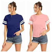 Elegant Knitted Polyester Casual Top Pack of 2 For Women-thumb1