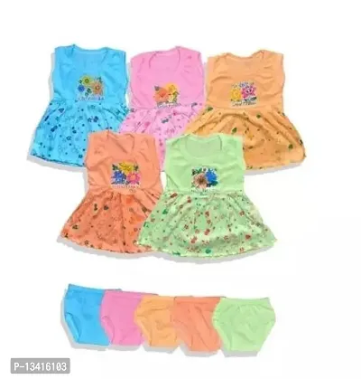 Fancy Cotton Top and Bottom Sets For Kids Pack Of 5-thumb0