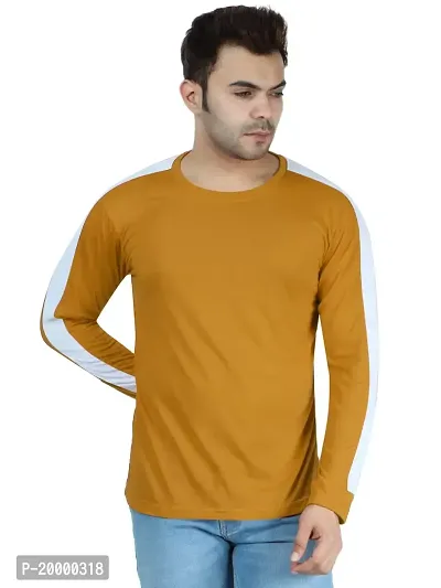DEE RAJ CREATIONS Men's Polycotton Casual Round Neck Full Sleeve T Shirt