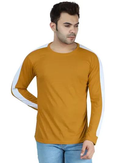 DEE RAJ CREATIONS Men's Polycotton Casual Round Neck Full Sleeve T Shirt