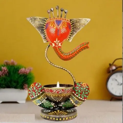 Ganesha Metal Tea Light Holder