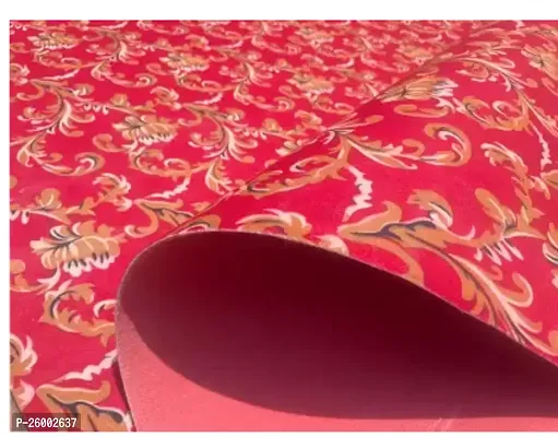 Shag Weaving Red Polypropylene Carpet  (5 Ft, X 7 Ft, Rectangle)