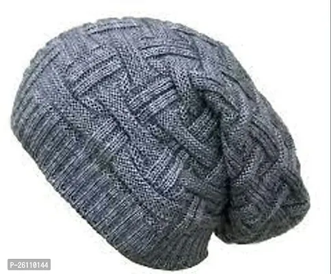 Stylis Woolen Solid Winter Caps For Men