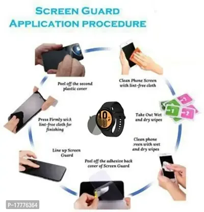 TXGO Transparent Smartwatch Screen Glass Protector Compatible for Samsung Galaxy Watch 4 Smartwatch (Pack of 1) (SW_4665)-thumb4