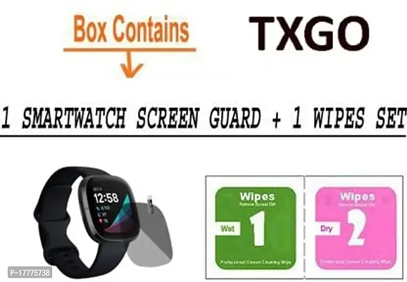 TXGO Transparent Smartwatch Screen Glass Protector Compatible for Fitbit Sense Smartwatch (Pack of 1) (SW_3961)-thumb4