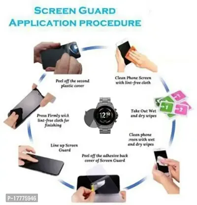 TXGO Transparent Smartwatch Screen Glass Protector Compatible for Fossil Gen 6 Smartwatch (Pack of 1) (SW_3886)-thumb3