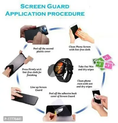 TXGO Transparent Smartwatch Screen Glass Protector Compatible for Fire-Boltt Thunder Smartwatch (Pack of 1) (SW_4312)-thumb4