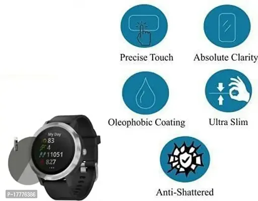 TXGO Transparent Smartwatch Screen Glass Protector Compatible for Garmin Vivoactive 3 GPS Smartwatch (Pack of 1) (SW_4948)-thumb4