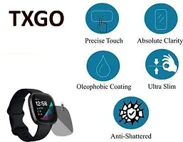 TXGO Transparent Smartwatch Screen Glass Protector Compatible for Fitbit Sense Smartwatch (Pack of 1) (SW_3961)-thumb2