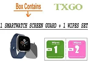 TXGO Transparent Smartwatch Screen Glass Protector Compatible for Noise ColorFit Qube SpO2 Smartwatch (Pack of 1) (SW_3964)-thumb3