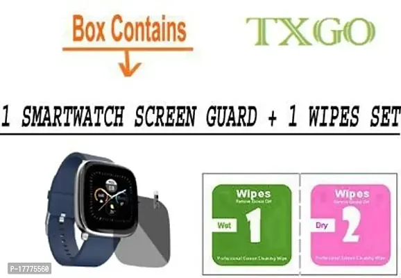 TXGO Transparent Smartwatch Screen Glass Protector Compatible for Noise ColorFit Qube SpO2 Smartwatch (Pack of 1) (SW_3964)-thumb4