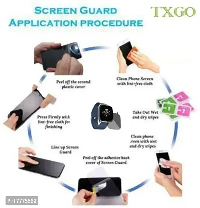 TXGO Transparent Smartwatch Screen Glass Protector Compatible for Noise ColorFit Qube SpO2 Smartwatch (Pack of 1) (SW_3964)-thumb2