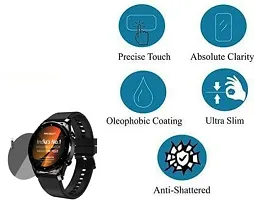 TXGO Transparent Smartwatch Screen Glass Protector Compatible for Fire-Boltt Thunder Smartwatch (Pack of 1) (SW_4312)-thumb1