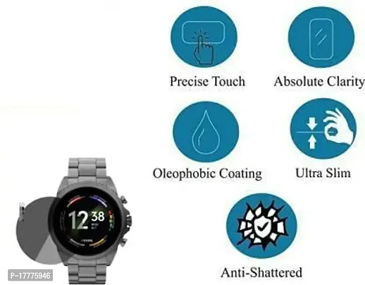 TXGO Transparent Smartwatch Screen Glass Protector Compatible for Fossil Gen 6 Smartwatch (Pack of 1) (SW_3886)-thumb4