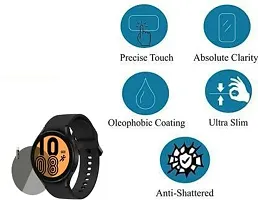 TXGO Transparent Smartwatch Screen Glass Protector Compatible for Samsung Galaxy Watch 4 Smartwatch (Pack of 1) (SW_4665)-thumb1