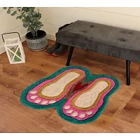 Hallolo Microfiber Anti Skid Washable Door Mats for Foot Mat for Entrance, Home, Door, Bathroom-thumb1