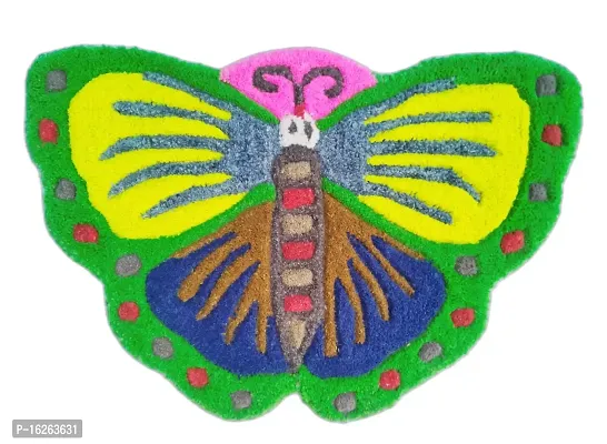 MULTI COLORED DOORMAT FOR GIFTING PURPOSE UNIQUE BUTTER FLY DESIGN